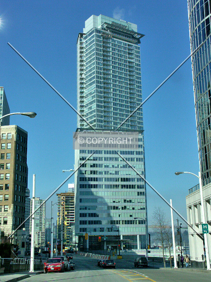 View west along Cordova Street