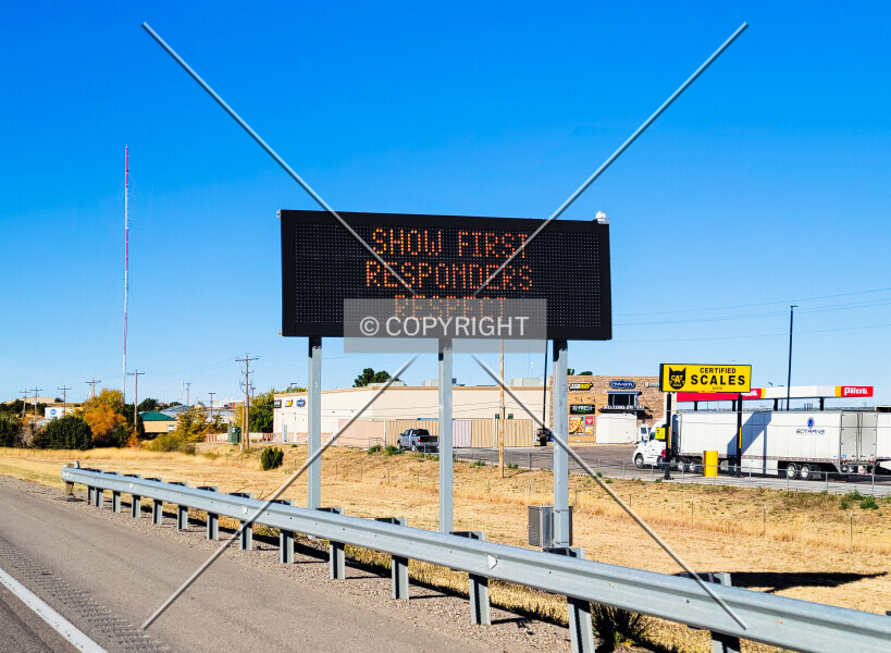 Traffic Advisory Sign