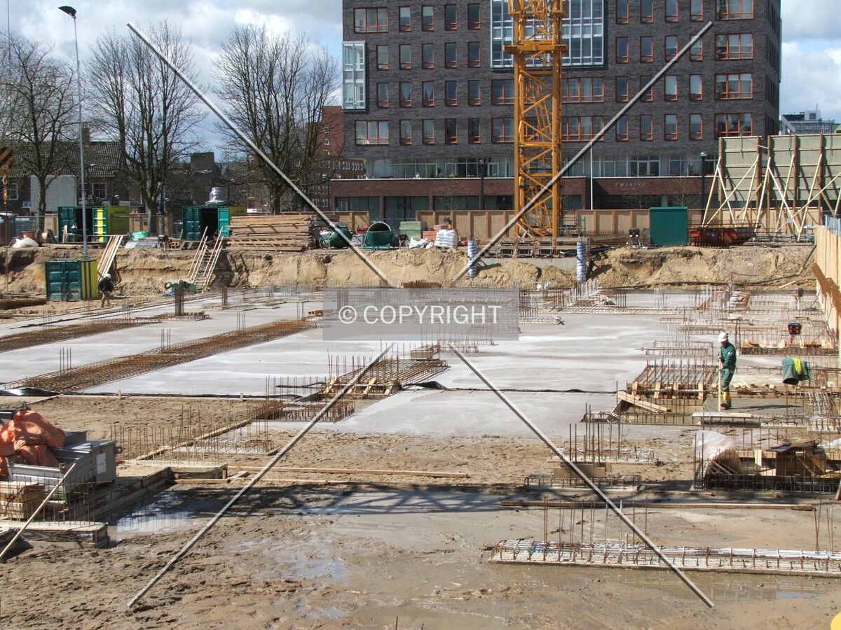 Construction site seen from the east