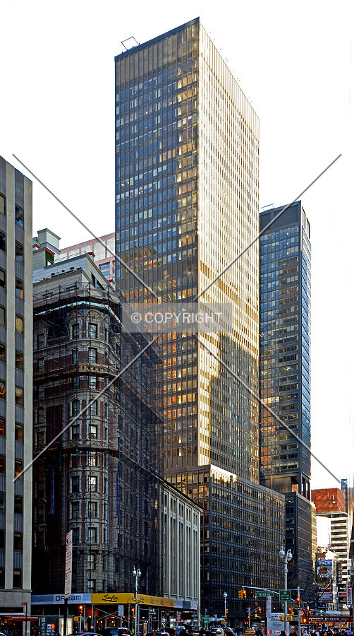 View from the north at Broadway and 56th Street