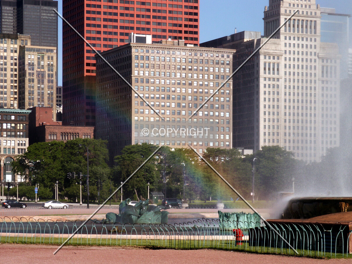 View through a rainbow