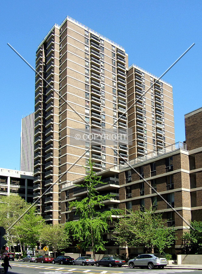 View from the southwest across Gold Street