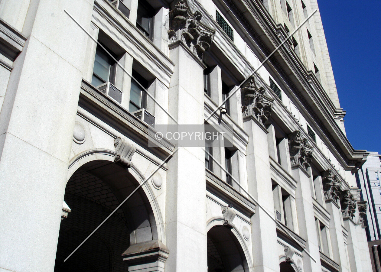 Facade along the southeast face