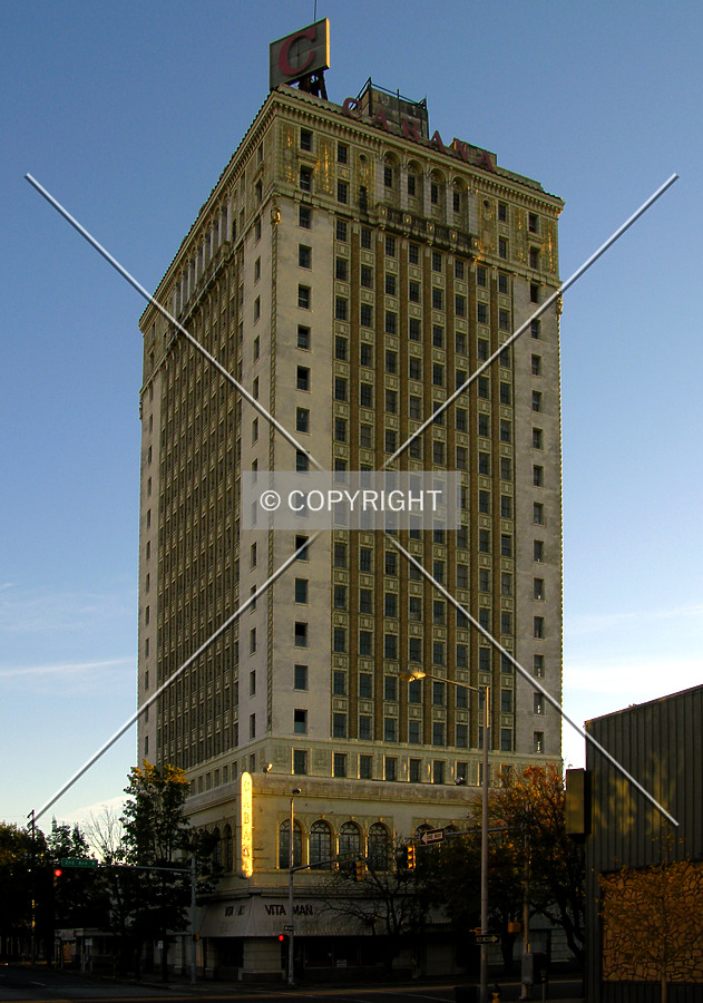 View from the north at dusk along 17th Street North