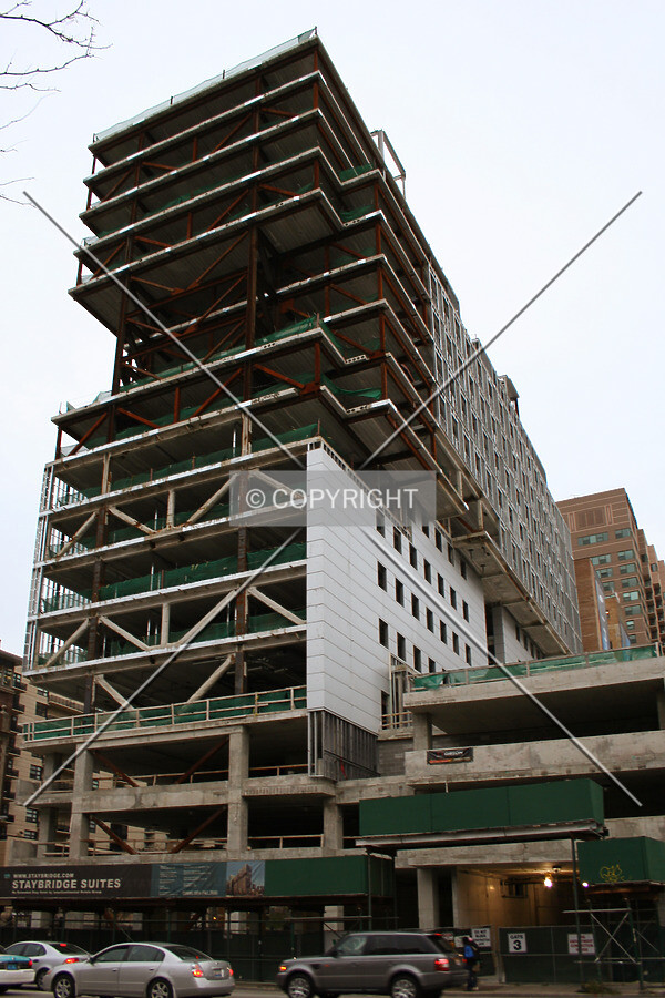 Looking up from the southwest