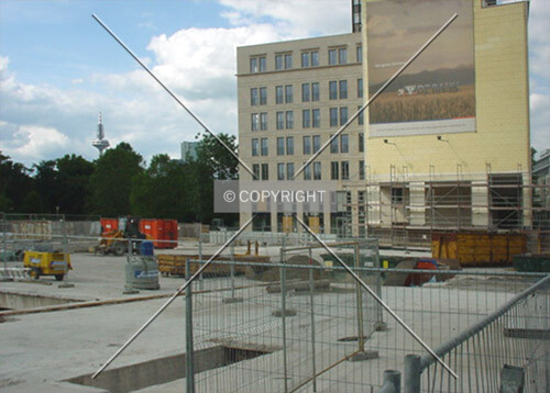 View over the site taken from a public footway