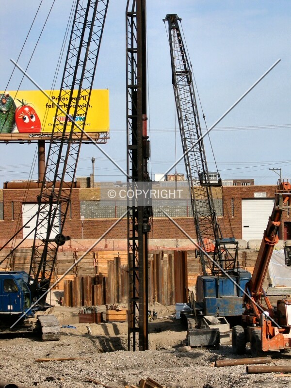 Pile-driving, from 5th Avenue North