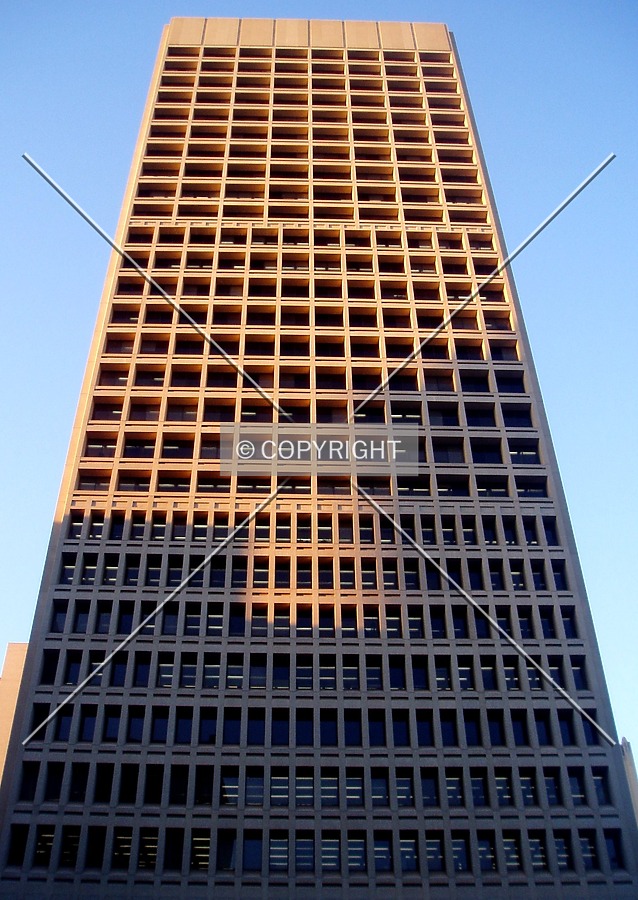 Looking up at the south side