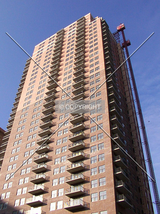 Looking up the northeast corner; 31 October 2002
