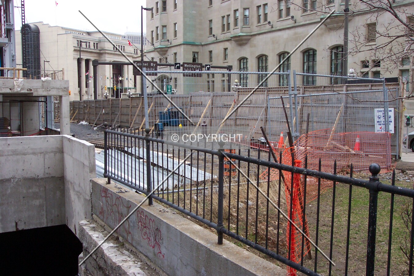 Fencing along Mackenzie Avenue