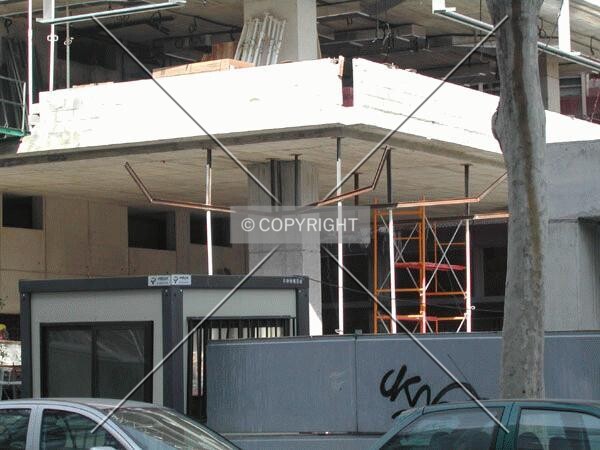 View of the facade safety elements