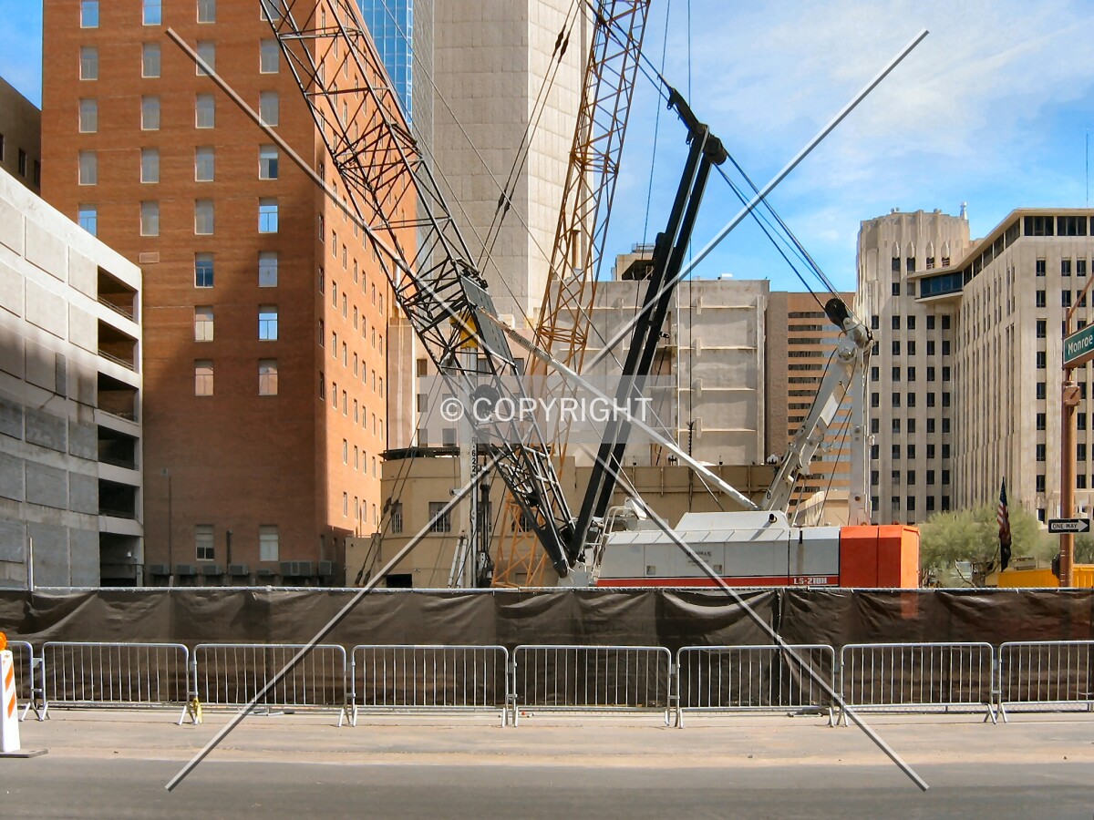View to the east across North 1st Avenue