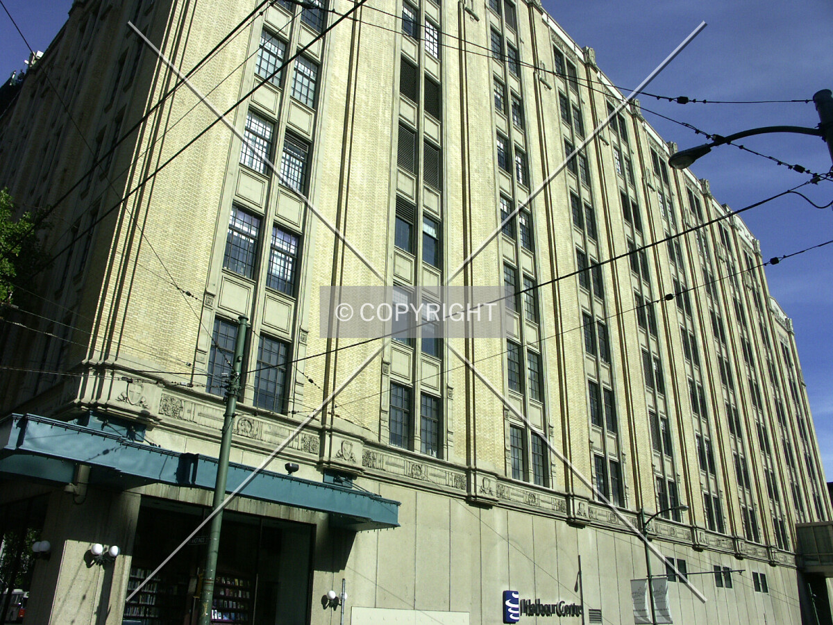East face along Richards Street