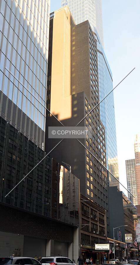 View from the northwest at 54th Street and 8th Avenue