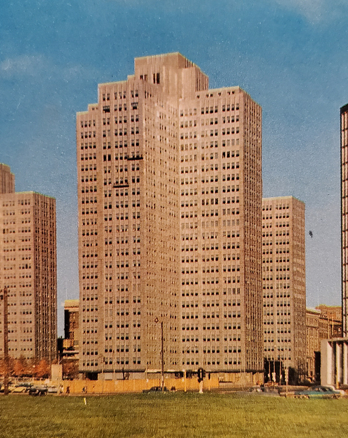 Vintage view from the southwest