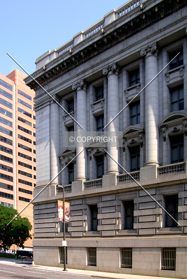 Southern facade along South Lombard Street