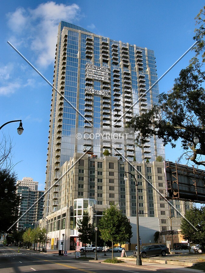 View to the north along Peachtree Street NE