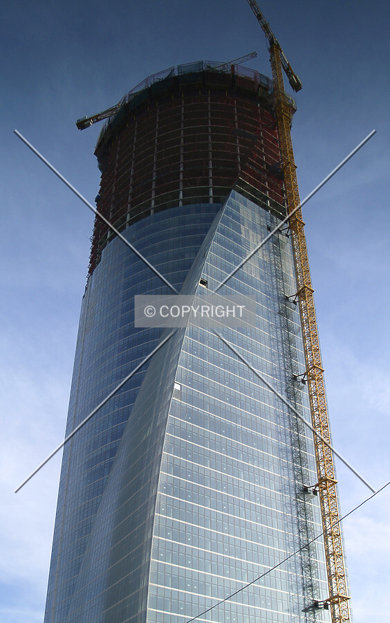 Looking up from the northwest