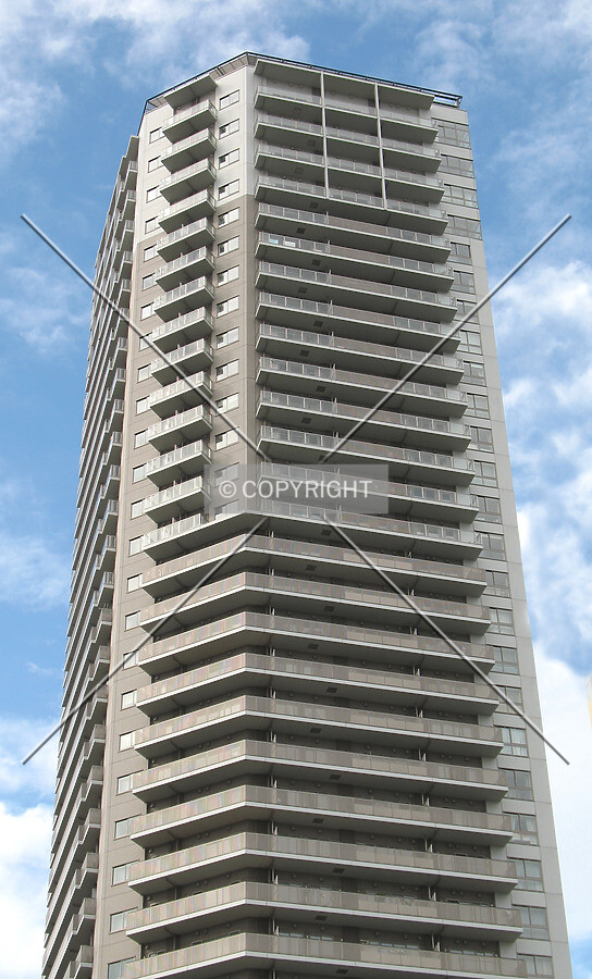 Looking up from the west