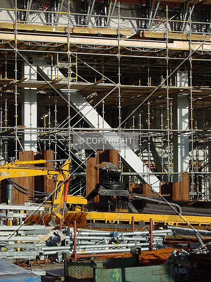 Detail of the steel framework