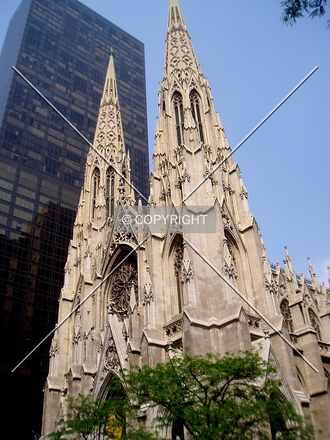 From the southwest on 5th Avenue