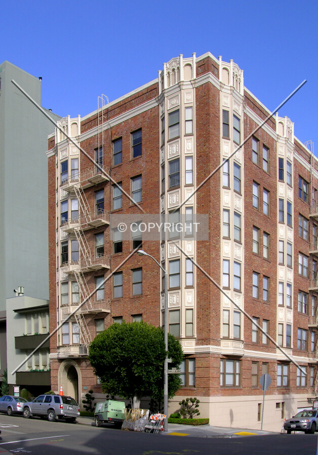 From across Octavia Street to the southeast