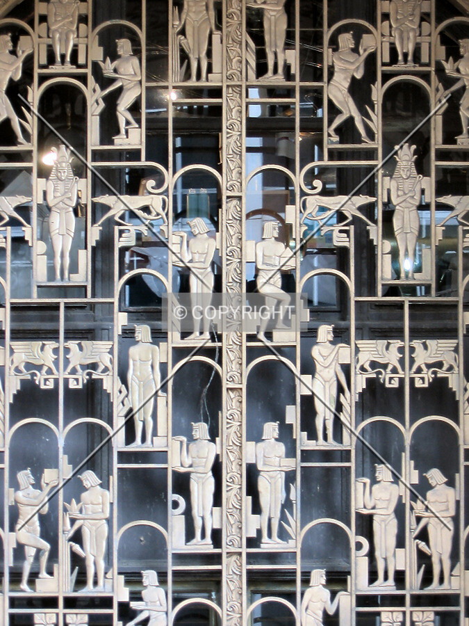 Transom screen above the Market Street entrance