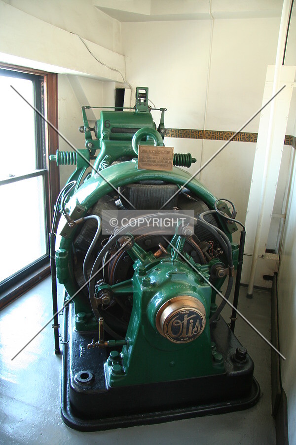 Machine room of the elevator
