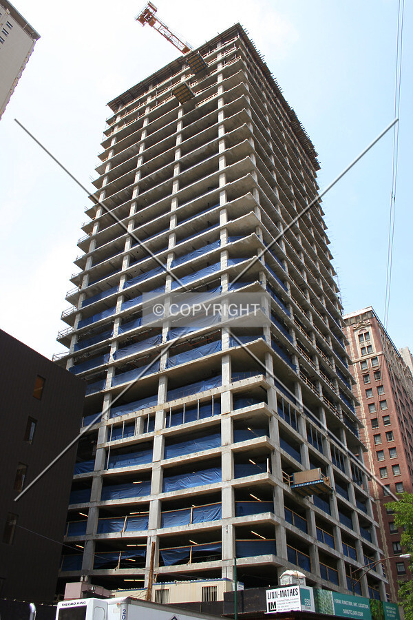 Looking up from the southeast
