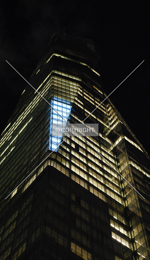 View of the southeastern corner at night