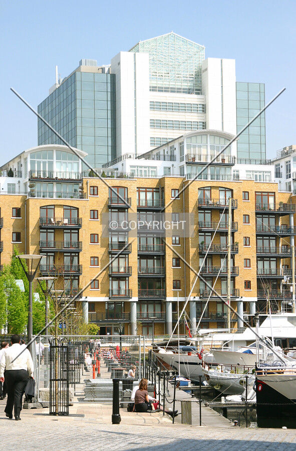 From across St. Katherine Docks