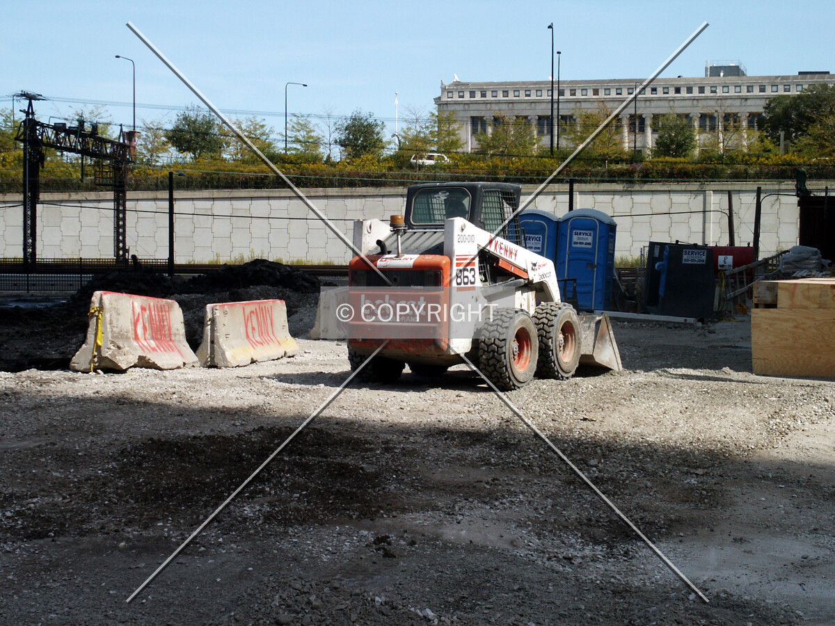 South side of the site looking towards the Field Museum