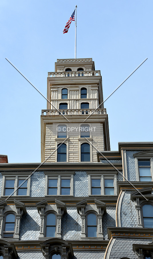 View from the southeast on Main Street