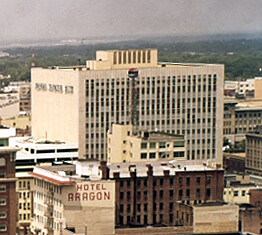 Vintage view from the southwest