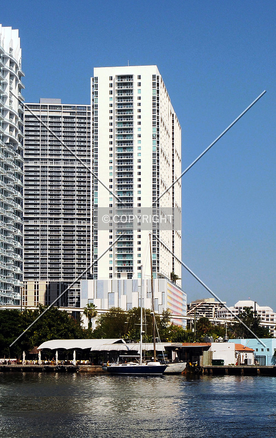 View from the west across the Miami River