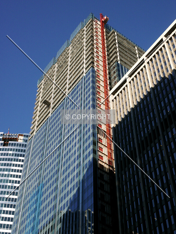 Looking up from the southwest