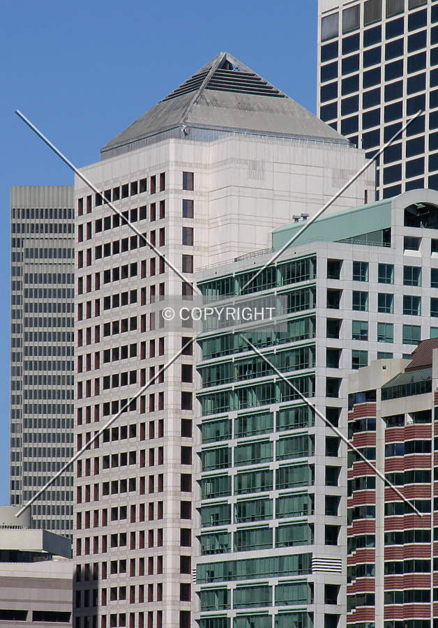 From Fremont Street to the southeast