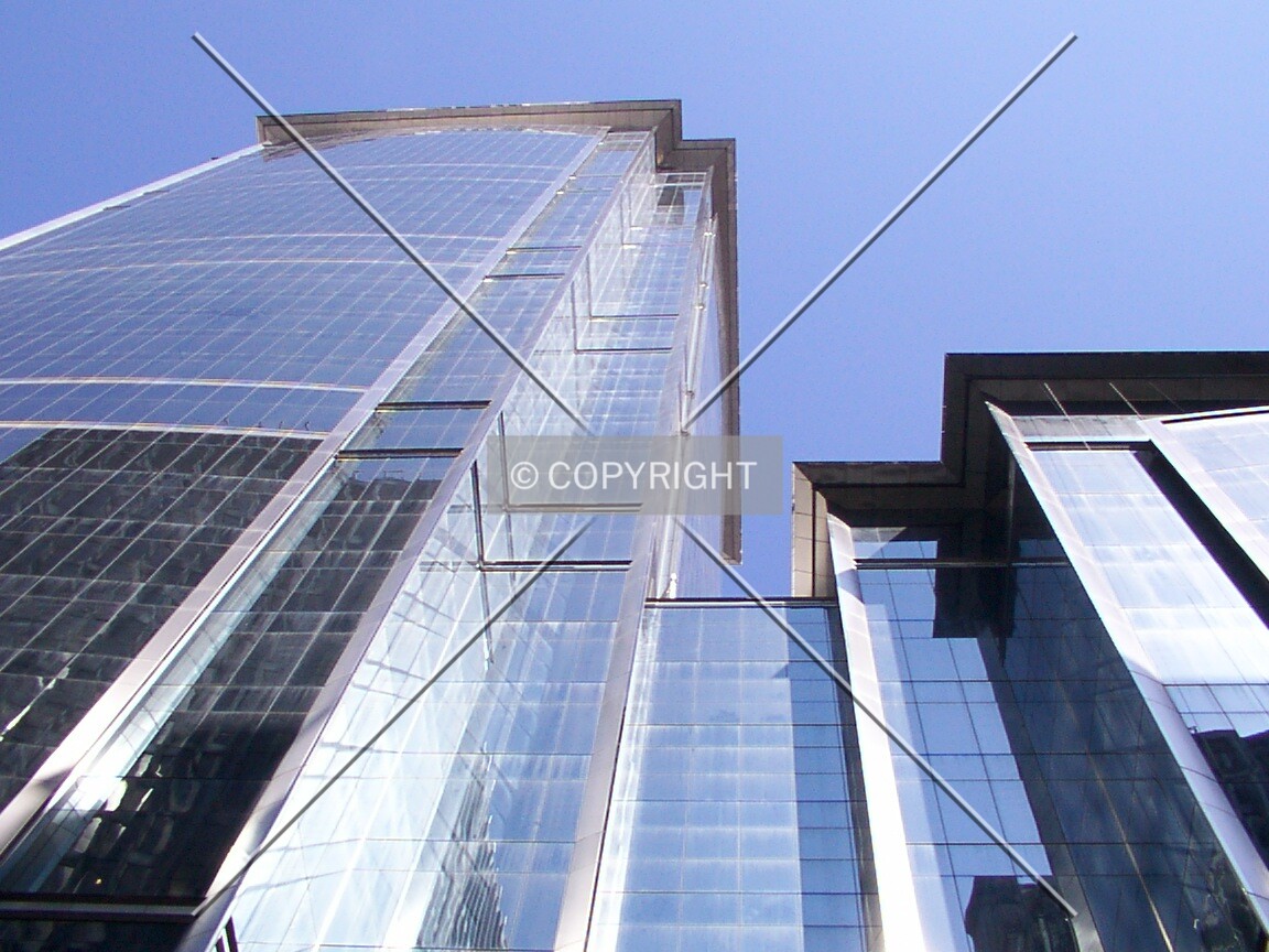 Looking up from Adams Street