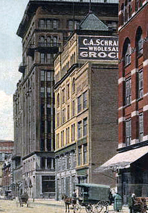 Vintage view from the southwest
