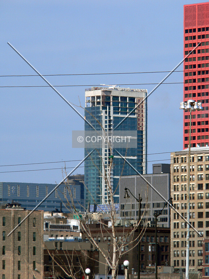 View to the northeast from the Dominick's parking lot at Roosevelt Road and Canal Street