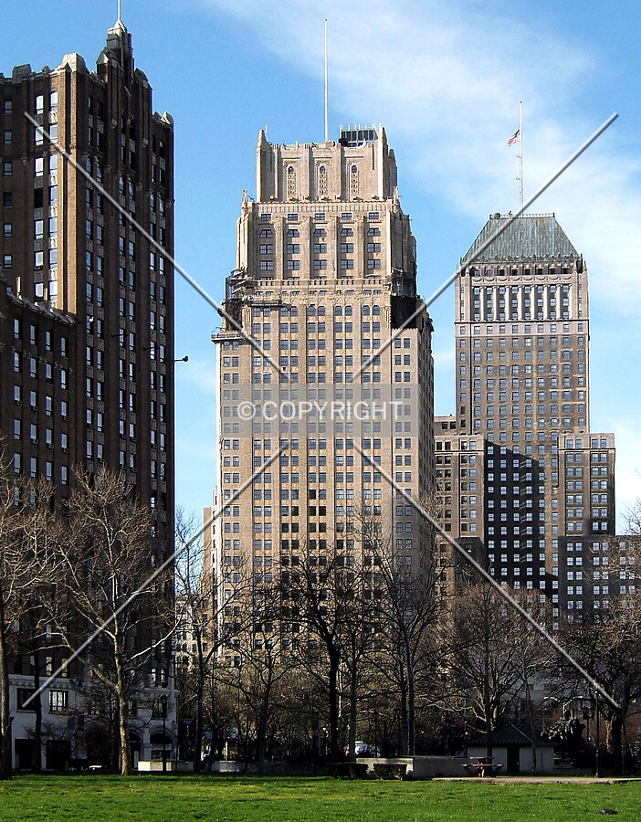 View from the northeast across Military Park