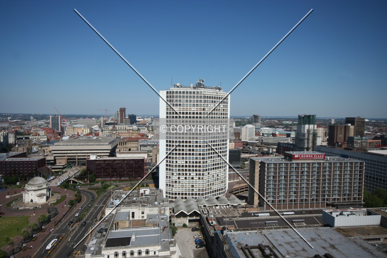 View from the 23rd floor of the Hyatt