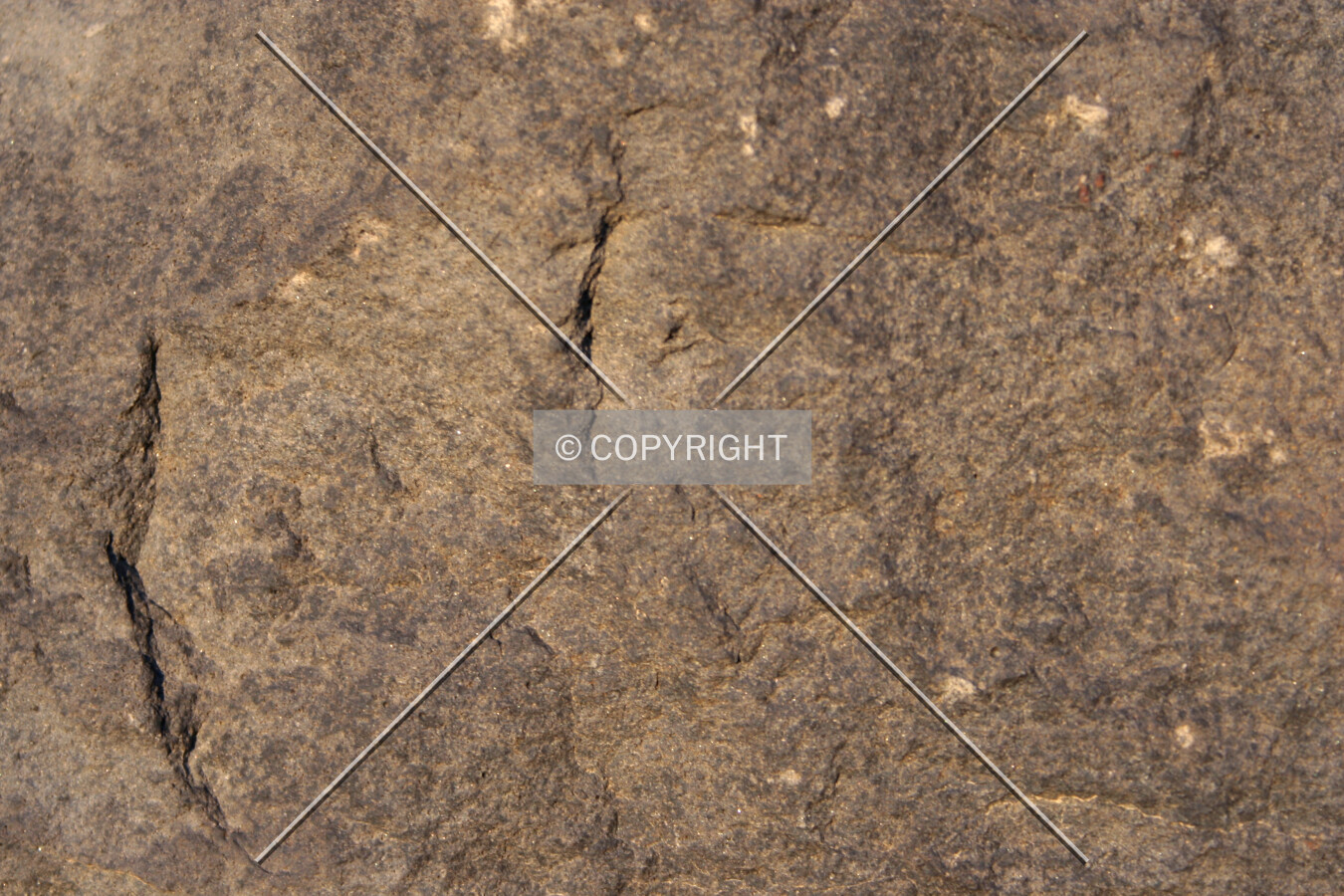 Close-up of a basalt stone in the facade