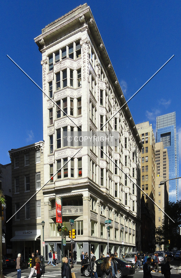 From across Walnut Street to the south