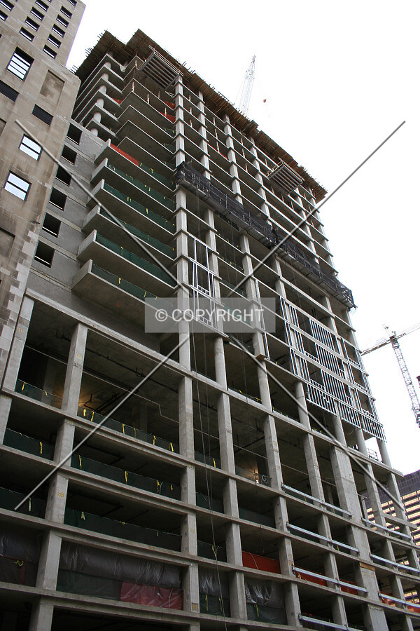 Looking up the south side