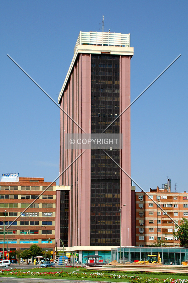 As seen from Plaza de Castilla