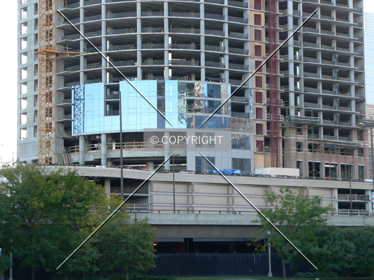 Windows being installed on the lower levels