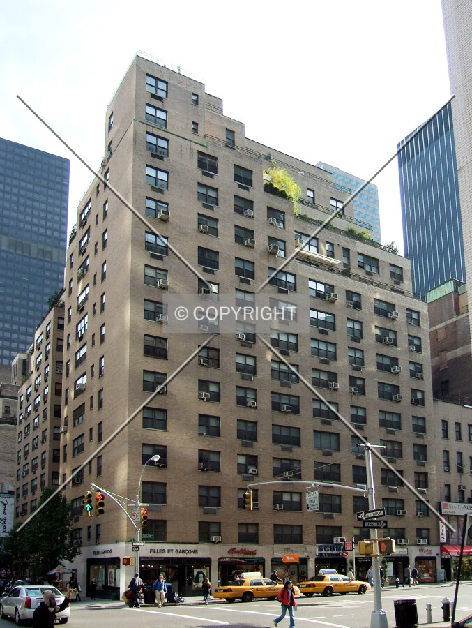 View from the northwest at 56th Street and Lexington Avenue