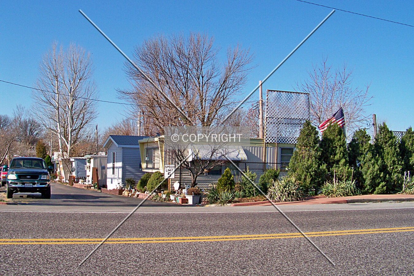 Entrance to the Airline Mobile Home Park; January 1, 2008
