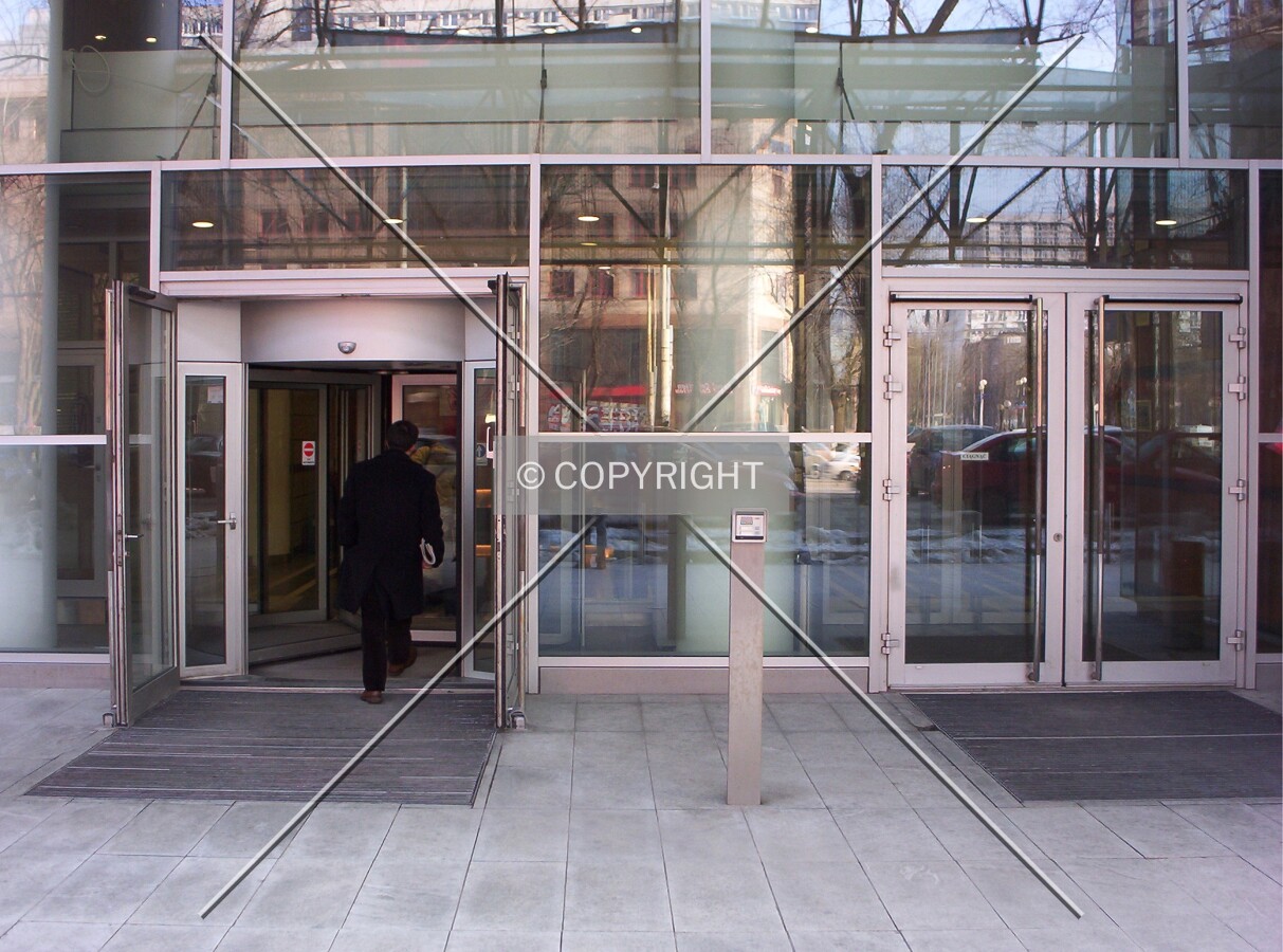 The main entrance